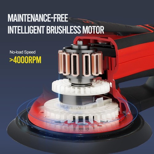 Exzenterschleifer Brushless 350W 3A Multifunktion Variable Geschwindigkeit Elektri... - Bild 6 von 9