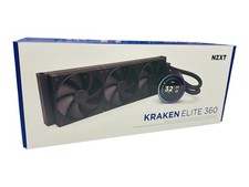 NZXT Kraken Elite 360 AIO Liquid CPU Cooler - Matte Black-READ