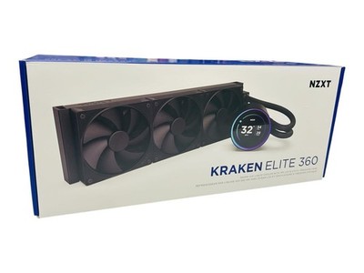 NZXT Kraken Elite 360 AIO Liquid CPU Cooler - Matte Black-READ