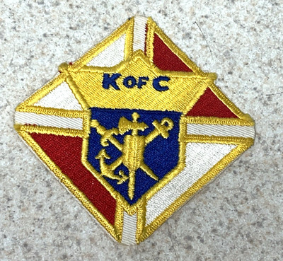 Vintage Knights of Columbus Patch K of C. Free Shipping.