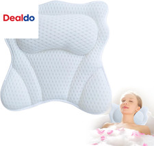 Bath Pillow,Ergonomic Bathtub Pillows for Tub Neck and Back Support,With 6 Power