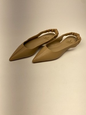 Sam Edelman Womens Whitney Macadamia Slingback Pointed Toe Flat Sz 7