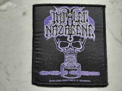 IMPALED NAZARENE  PATCH Original  2001 Vintage Aufnäher 11x10cm Black Metal 