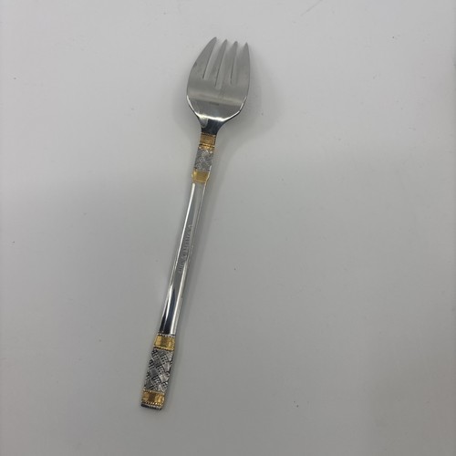 Wallace Golden Aegean Weave place Fork 7 3/4” 18/10 - Picture 4 of 6