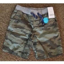 Toddler Boys Carter's Pull-On Twill Camo DOCK Shorts Size 5T Drawstring NWT