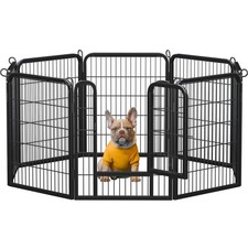 Yaheetech 32in 8-Panel Heavy Duty Metal Dog Playpen Outdoor Puppy Exercise Fence