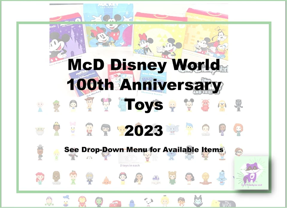 McDonald's 2023 Walt Disney World Resort 100th Anniverary Toys-Pick! - Image 1 of 1