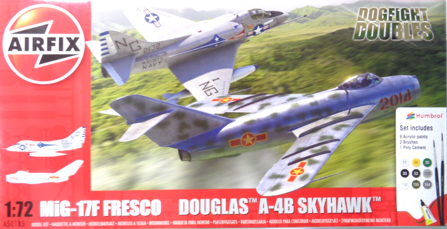 Airfix A50185 1:72 Mig 17F Fresco Douglas A-4B Skyhawk Dogfight Double - Bild 2