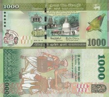 Sri Lanka Commemorative 1000 Rupees 2018 P 130 70th Independence UNC