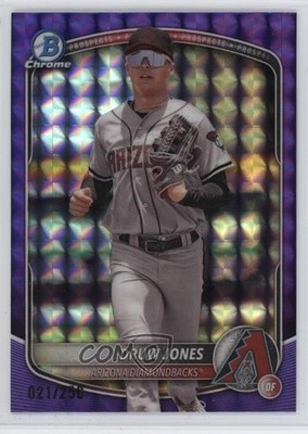 2025 Bowman Chrome Prospects Purple Geometric Refractor 21/250 Druw Jones 1h5u