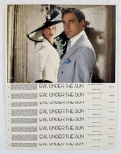 EVIL UNDER THE SUN Mini Lobby Card Set of 8(VF+) 8x10 1982 Agatha Christie 27766