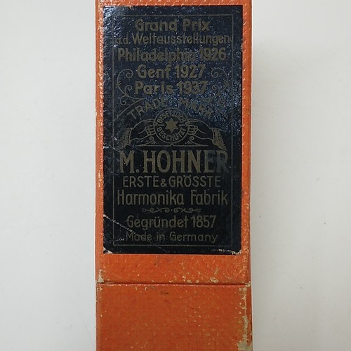 M. Hohner Metal/Wood Harmonica 'The Echo' - 11 cms long - Boxed, Germany - Picture 14 of 17
