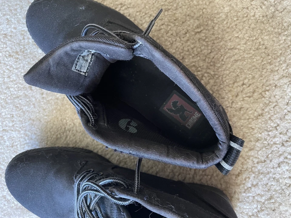 Botas de trabajo de ciclismo Chrome Industries 415 Pro de lona SPD - negras/negras - para hombre 9 Foto 3 de 4