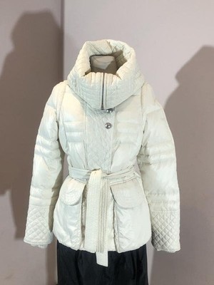 Women Escada Puffer Jacket White 38 / M / 46