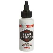 TEAR MENDER TM-1 Instant Fabric and Leather Adhesive Squeeze Bottle 2 Oz. 