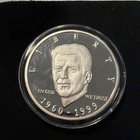 1960-1999 John F Kennedy JFK Jr USA Salutes You. .999 Silver Round/ Medal