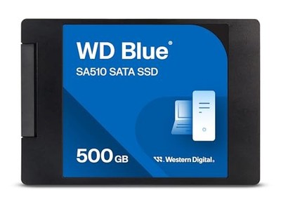 WESTERN DIGITAL 500GB WD BLUE SA510 SATA SSD - WDS500G3B0A - BLACK/BLUE