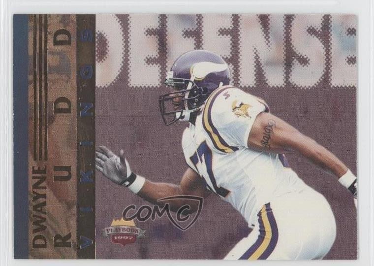 1997 Score Board Playbook Dwayne Rudd #94 Rookie RC 0f0