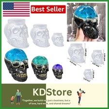 Large, Medium  Small 3D Skull Molds - Silicone for Creative Projects