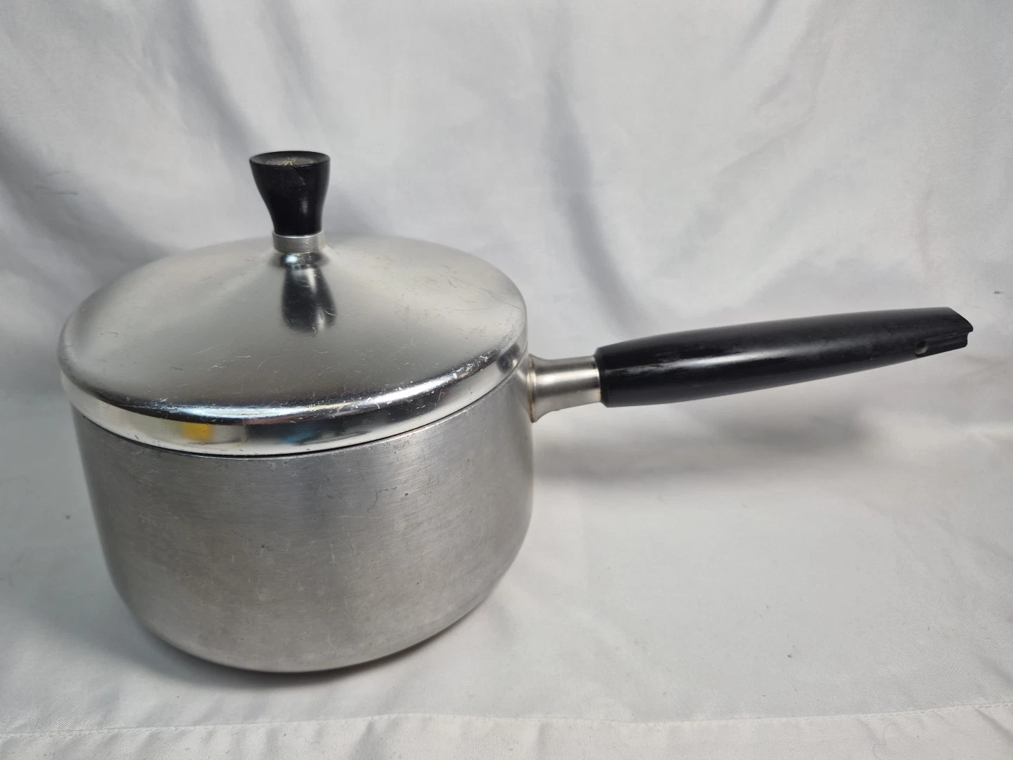 Wear Ever Alum. Inner Clad Plus Stainless Steel R-781 1/2 Sauce Pan w/Lid VTG