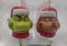 DR.SEUSS THE GRINCH WHO STOLE CHRISTMAS SALT  PEPPER SHAKERS MAX BRAND NEW