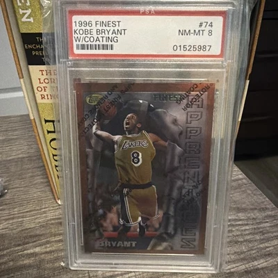 【PSA 9】1996 コービー・ブライアント #74 with coating 1996 Finest w/ Coating Kobe Bryant ROOKIE #74 PSA 9 MINT on