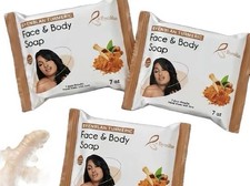 3 pack Turmeric Face Body Soap Byenblan Xtra Strong - 7 Days Results Glow 7 oz