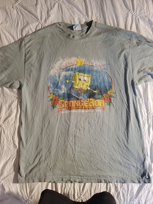 VTG 2001 SpongeBob Squarepants Original Surf King Tee Shirt Men's XL Grey/Blue