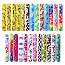 Giraffe 50 Pack Multi Color Slap Bracelets for Kids - Easter One Size,