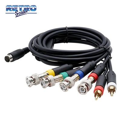 RetroScaler RGBS-Kabel Spielkabel Hochauflösend passend für SEGA Saturn 1,8 m