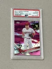 2017 Topps Chrome Mike Trout White Jersey #200 Pink Refractor PSA 10 Gem Mint