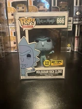 Funko Pop! Vinyl: Rick and Morty - Hologram Rick Clone #659 Glow in the Dark