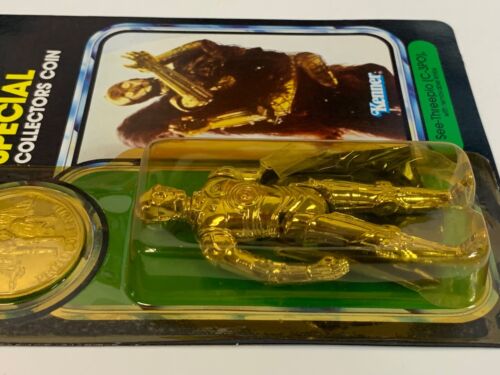 Star Wars 1985 Vintage Kenner POTF C-3PO extremidades extraíbles sin usar, en caja sin perforar - Imagen 5 de 15