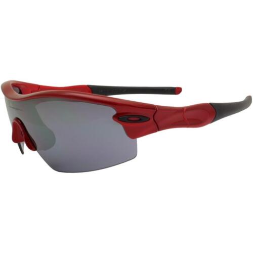 Oakley Custom Radar Pitch Team Red Frame Black Iridium Lens Sports Sunglasses - Foto 1 di 5