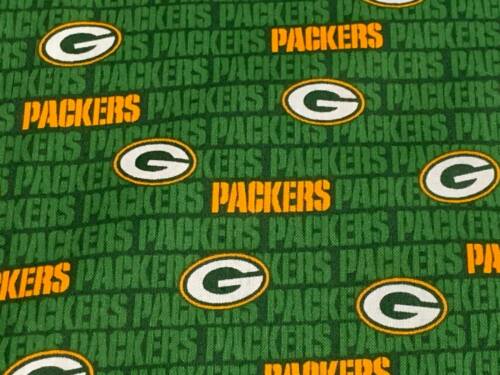 Tessuto NFL Football Greenbay Packers TRADIZIONI cotone 1/4 iarda 60" larghezza 14494 - Foto 2 di 6