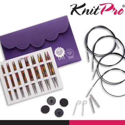 KnitPro Symfonie austauschbare Rundstricknadeln Set Deluxe Holz Handarbeit