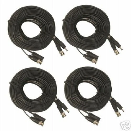 LYT 4 x 75Ft CCTV Video Cameras Cable BNC+Power