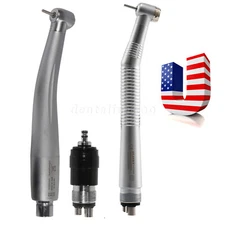 Dental High Speed Turbine Handpiece Push Button 4holes /Quick Coupler fit NSK
