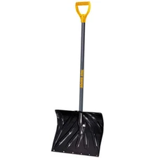 True Temper 1627200 18-inch Poly Combo Snow Shovel with D-Grip