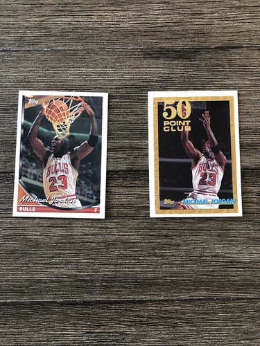 Lot Of 2 - 1993-94 Topps Michael Jordan Cards #23 & #64 - Mint - Free Shipping