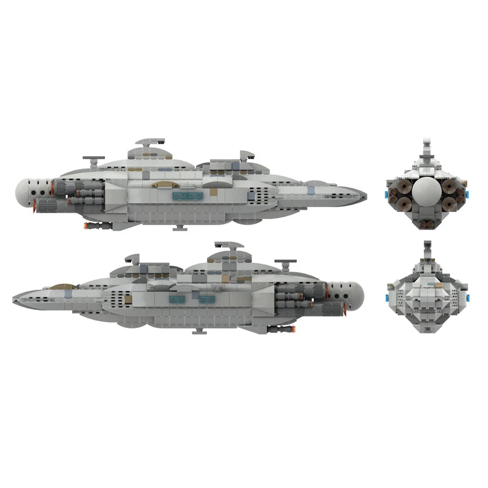 MOC: MC80 Home One type Star Cruiser Capital Ship with Stand 587 Pieces DIY - Image 3 of 4