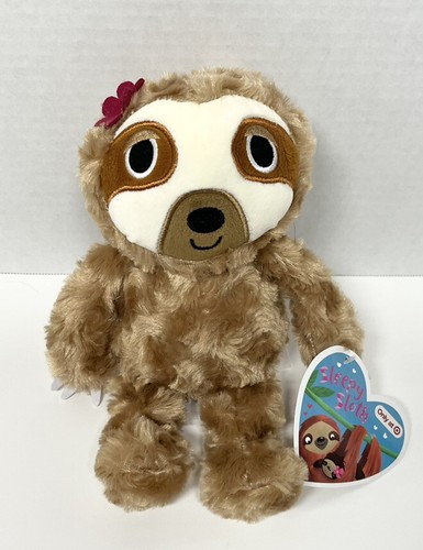 Faultier Plüsch 6 Zoll braun rosa Blume Ziel exklusiv schläfrig Make Believe Ideen - Bild 1 von 4