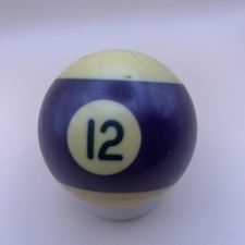 Vintage Replacement Pool Ball Billiards Purple Striped 12 Ball 2 1/4" Diameter