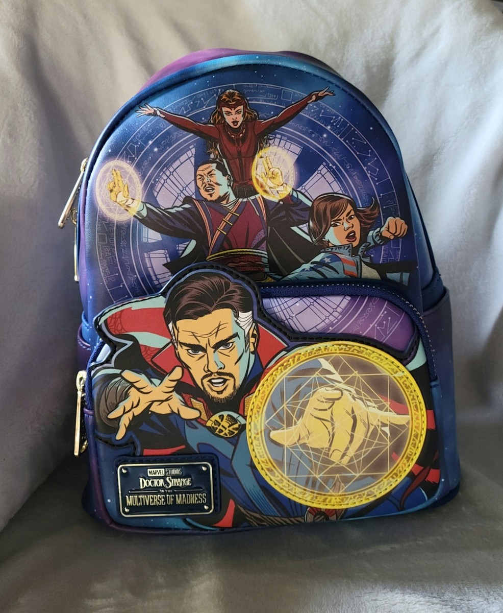 Loungefly Marvel Dr Strange Multiverse Mini Backpack ? Amazon.com: Loungefly Marvel Metallic Doctor Strange Mini  main image 2