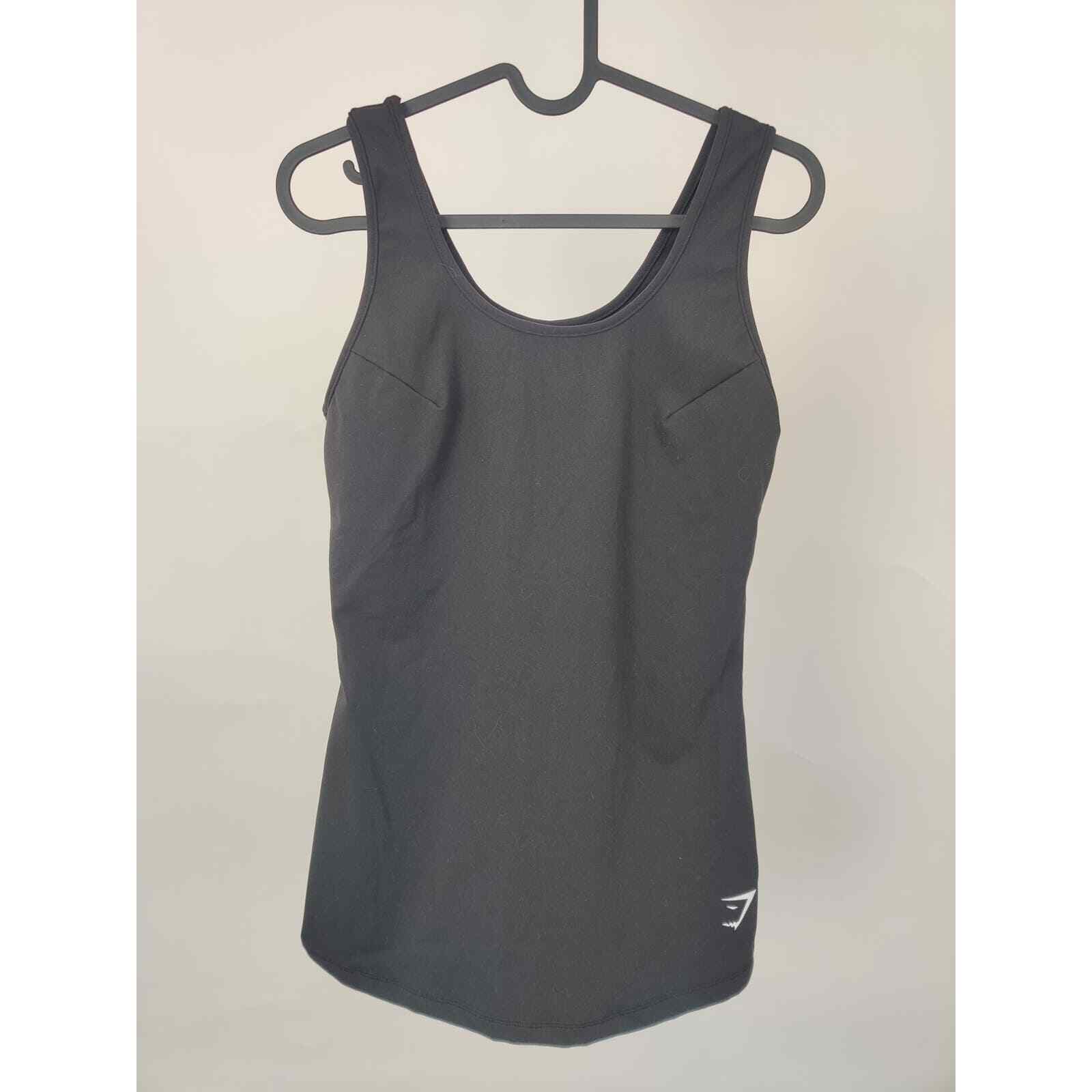 Gymshark Dry Women Top Tank Top Sport Gym Running Training Black