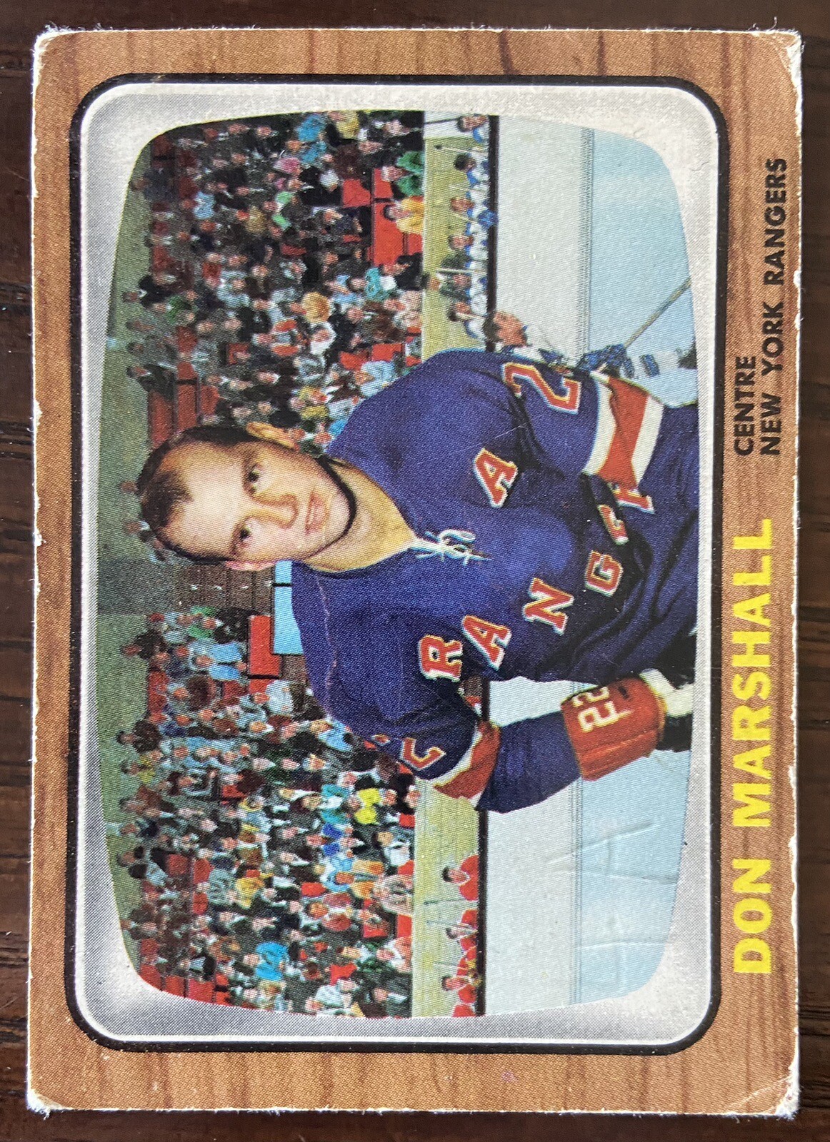 1966-67 TOPPS #24 DON MARSHALL  NEW YORK RANGERS