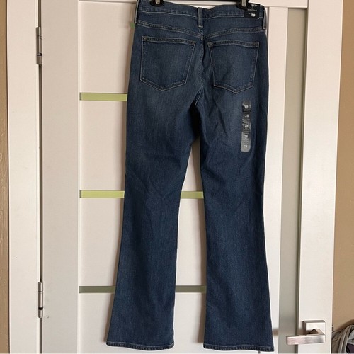 NEW J. Crew All Day Stretch Boot Flared Cut Dark Wash Jeans Reimagined Size 28 - Picture 5 of 6