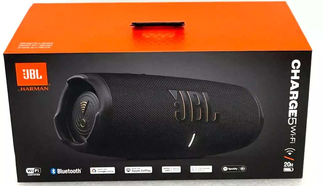 JBL Charge 5 WiFi + Bluetooth AirPlay ChromeCast Streaming Portable Speaker  50036391160