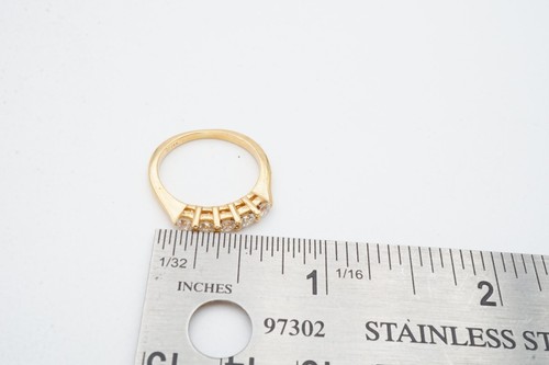 14k Yellow Gold 0.40 CTW Diamond Ring Size 5 - 第 7/10 張圖片