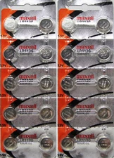 Maxell LR1130 AG10 189 V10GA G10A Batteries X 20